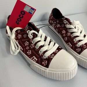 New With Tags FOCO Texas A&M Sneakers (Women’s Size 8)